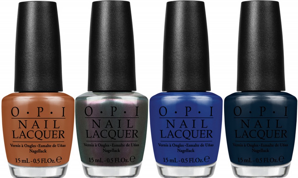 L-R: OPI A-Piers to be Tan, Peace & Love & OPI,  Keeping Suzi At Bay, Incognito in Sausalito