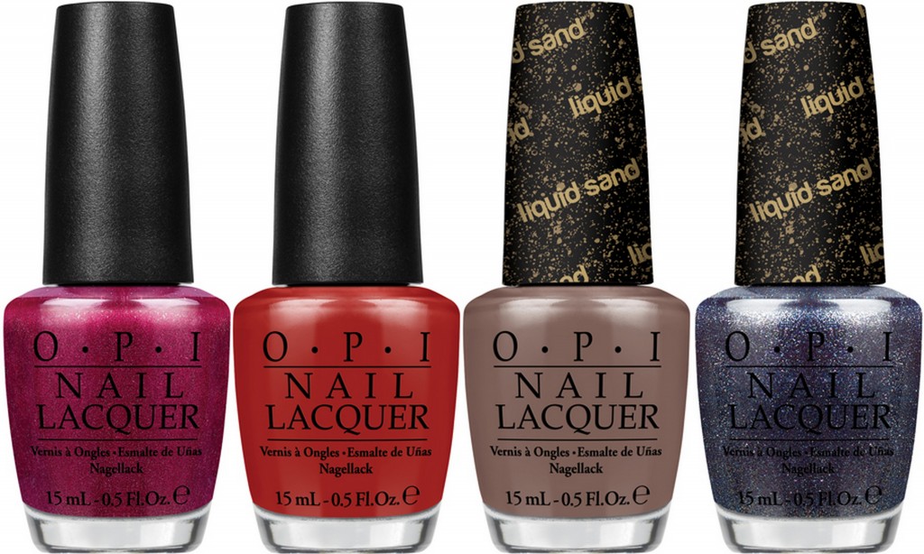 L-R: OPI Embarca-Dare Ya!, First Date at the Golden Gate, It's All San Andreas's Fault, Alcatraz... Rocks