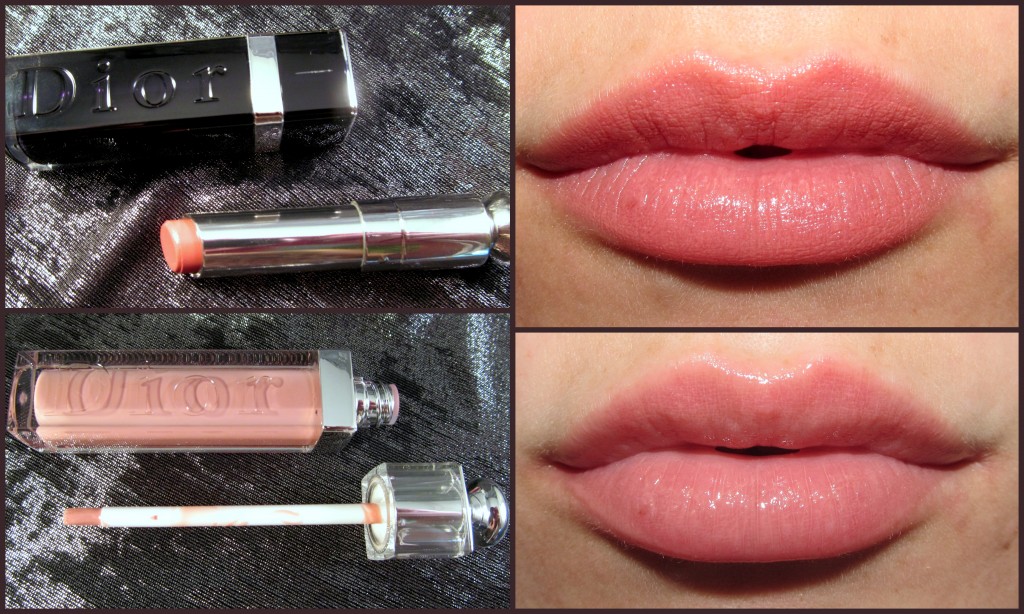 Top: Dior Addict Extreme Lipstick in Gri Gri, Bottom: Dior Addict Gloss in Charm