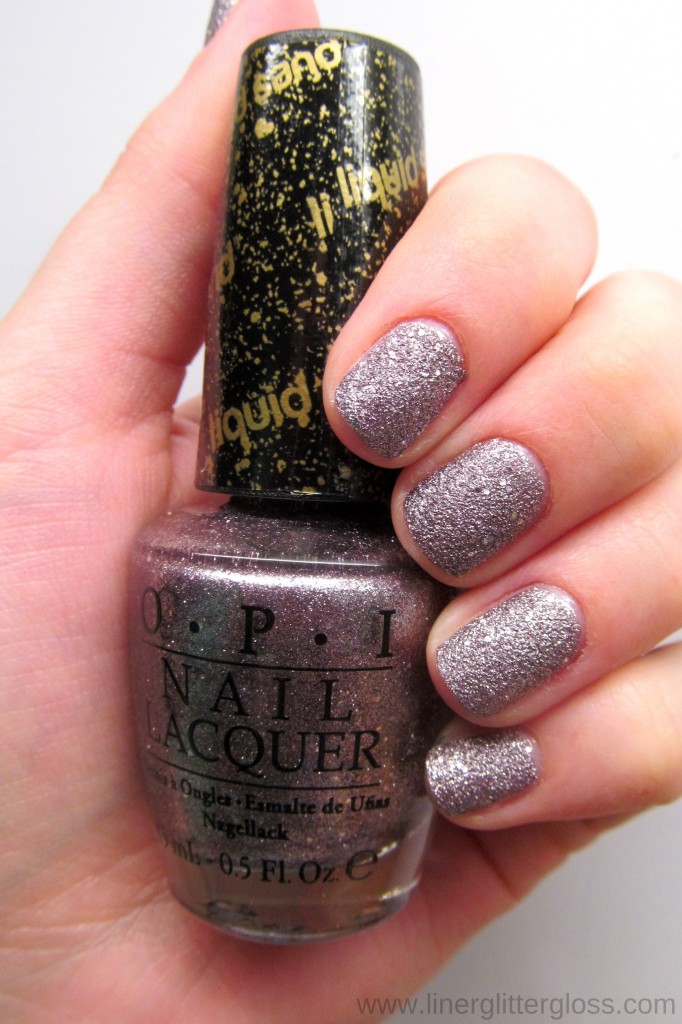OPI Baby Please Come Home Liquid Sand Swatch - OPI Mariah Carey Holiday 2013