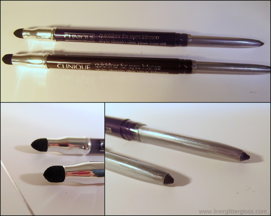 Clinique Quickliner for Eyes Intense in Intense Sable & Intense Amethyst