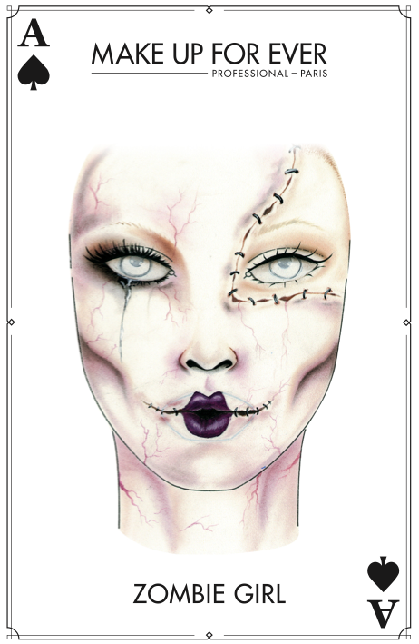 MAKE UP FOR EVER - Halloween Card - Zombie Girl