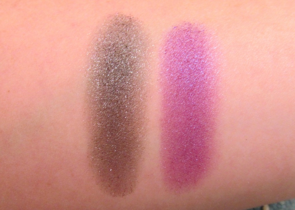NARS Cinematic Eyeshadow in Bad Behaviour and Rage Swatches, NARS Cinematic Eyeshadow Swatches, NARS Guy Bourdin Holiday 2013 Swatches, NARS Guy Bourdin Swatches