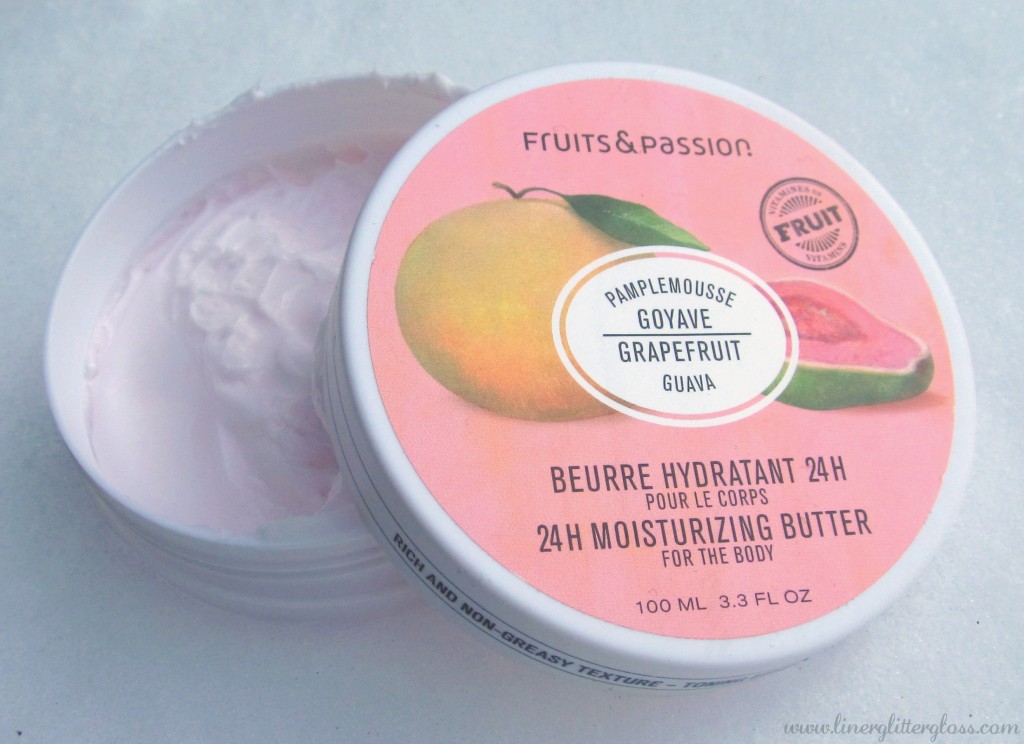 fruits and passion body butter. fruits and passion 24h moisturizing butter, fuitrs and passion guava, fruits and passion lotion, body butter, body lotion, winter dry skin
