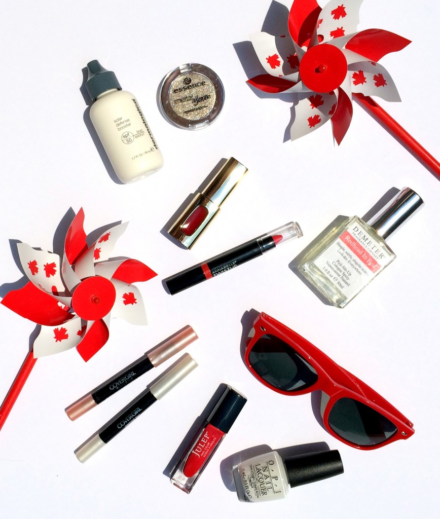 canada day beauty, canada day makeup, red and white, oh canada, canada beauty products