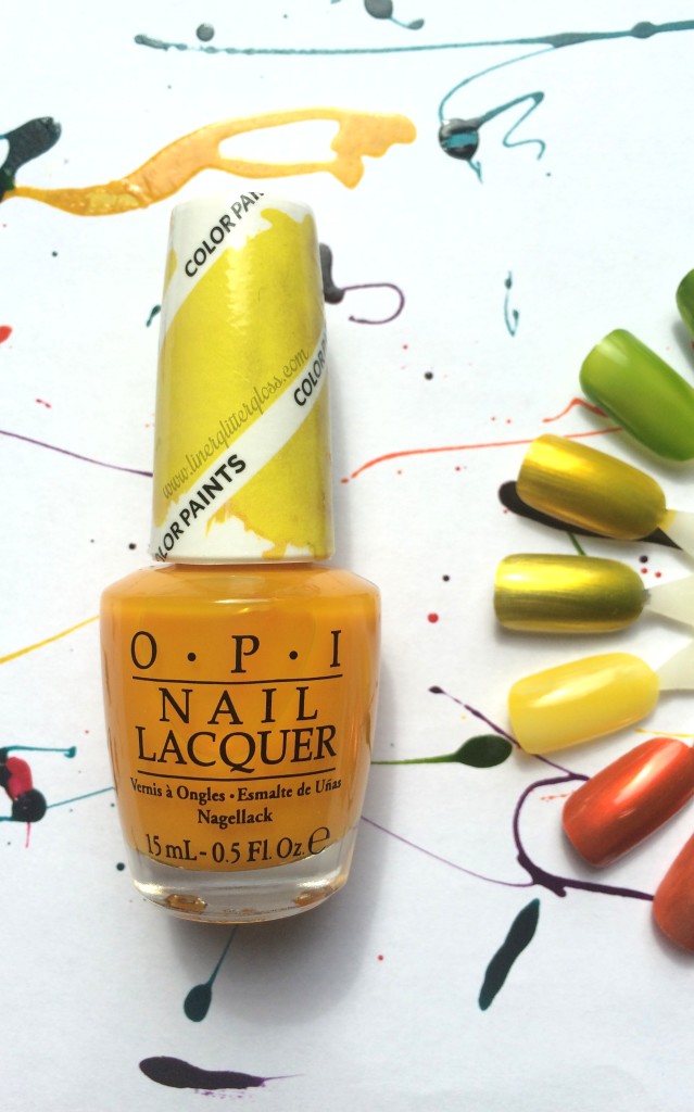 OPI color paint, opi color paints, opi colorpaint, opi color paints, opi color paints review, opi color paints swatches, opi polish for nail art, opi sheer polish, opi sheer nail lacquer, opi nail art, what polish to use for nail art, opi summer 2015, opi spring 2015, opi summer 2015 swatches, opi color paint primarily yellow, opi colorpaint primarily yellow, opi color paint primarily yellow swatch, opi primarily yellow swatch