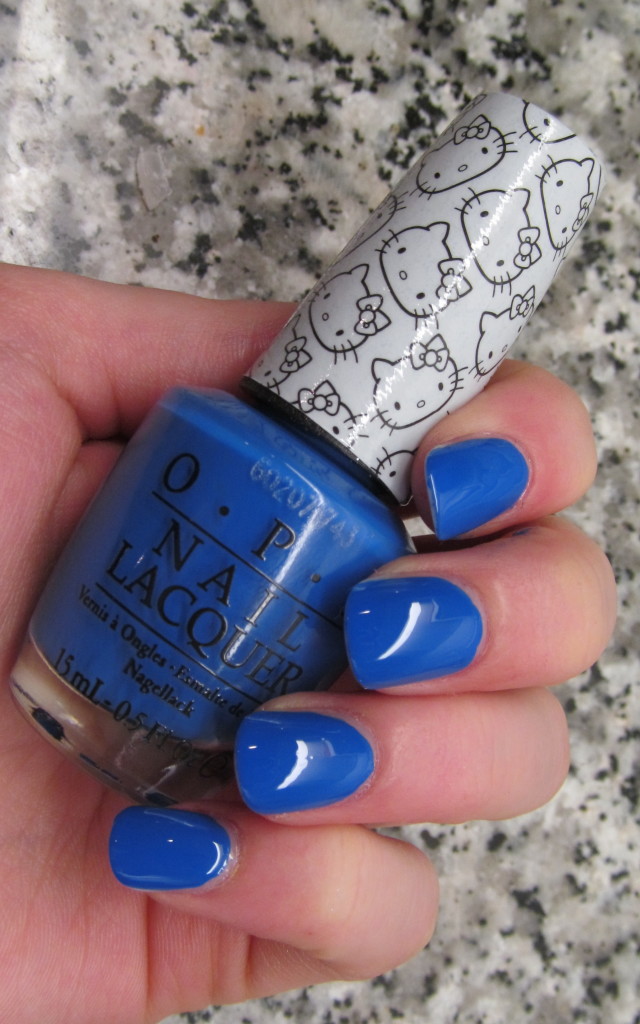 opi helly kitty, opi hello kitty collection, hello kitty nail polish, opi hello kitty review, opi hello kitty swatches, hello kitty swatches, opi my pal joey, opi my pal joey swatch, my pal joey swatch, blue nail polish, bright blue nail polish