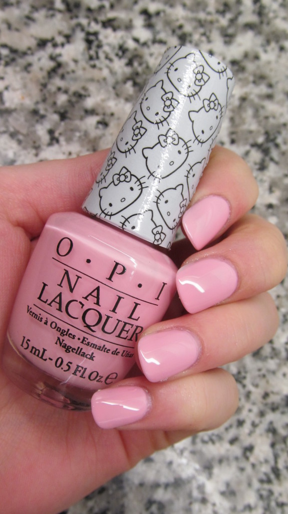 opi helly kitty, opi hello kitty collection, hello kitty nail polish, opi hello kitty review, opi hello kitty swatches, hello kitty swatches, opi small + cute = <3, opi small + cute, OPI small + cute swatch