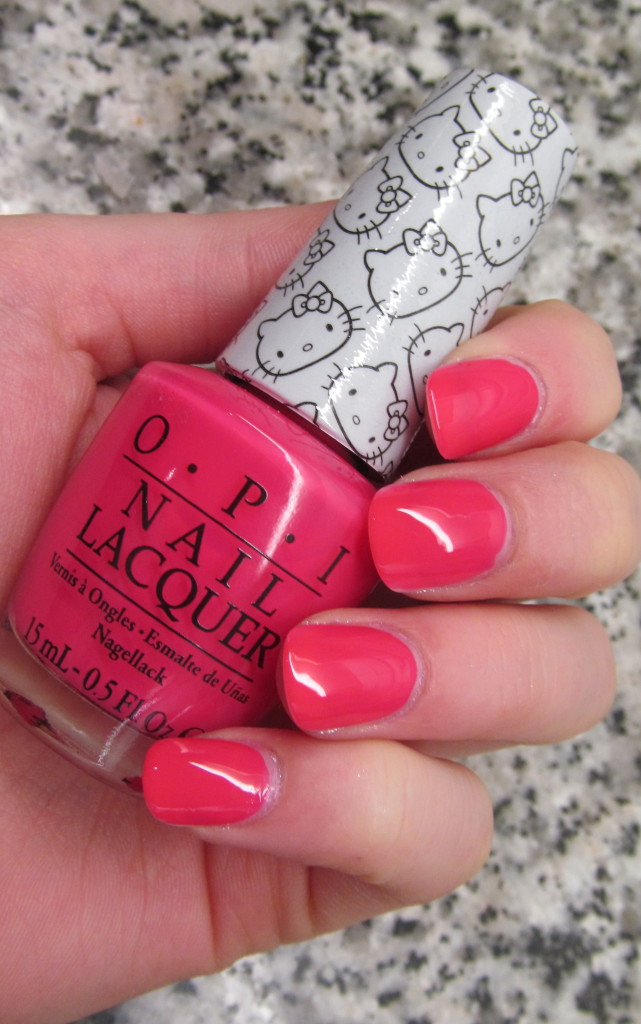 opi helly kitty, opi hello kitty collection, hello kitty nail polish, opi hello kitty review, opi hello kitty swatches, hello kitty swatches, opi spoken from the heart, opi spoken from the heart swatch, opi coral, coral nail polish, new nail polish 2016