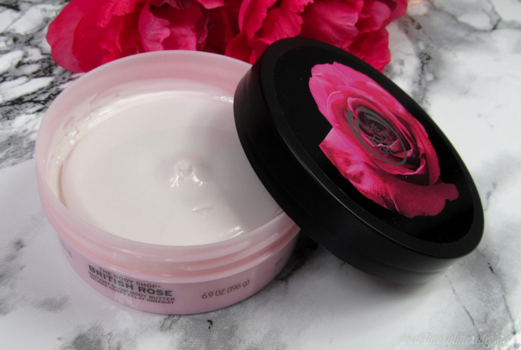 the body shop BRITISH ROSE INSTANT GLOW BODY BUTTER