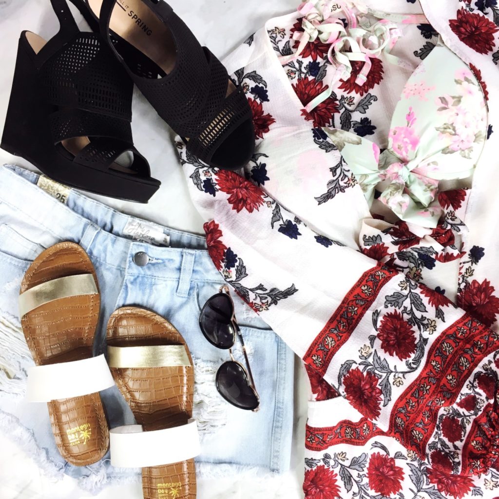 spring break essentials, spring break clothes, what to pack for spring break, what to pack for beach vacation, dixie outlet mall deals, dixie outlet mall stores, call it spring wedges, long sleeve romper, winners fab finds, clothes for the beach, what should i bring on spring break, #dixiedeals