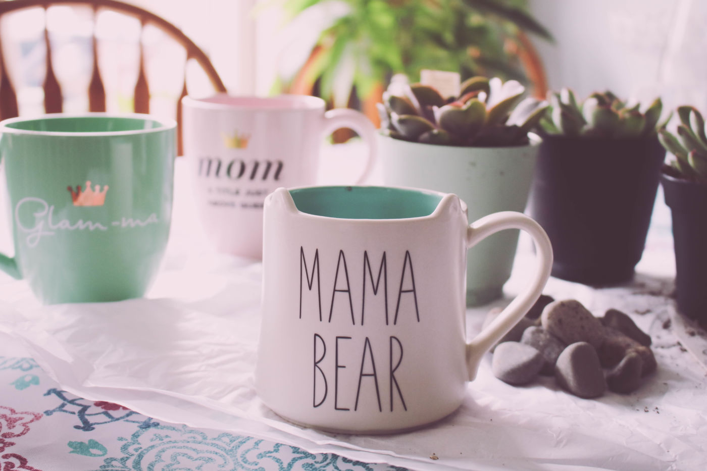 mother's day gift, mother's day gift idea, mother's day diy, how to make a mother's day present, what should i get my mom, mother's day gift guide, how to repot succulents, succulent planters, diy succulent planter, succulents in mugs, diy gift ideas, cute diy gift, cheap gift idea, DIY succulent planters