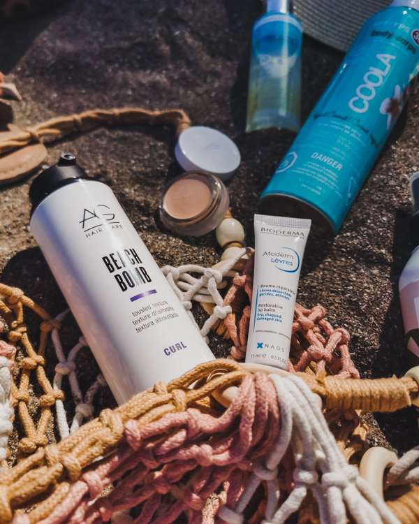 beach beauty essentials featuring st tropez, coola, bioderma, AG Hair and RMS beauty